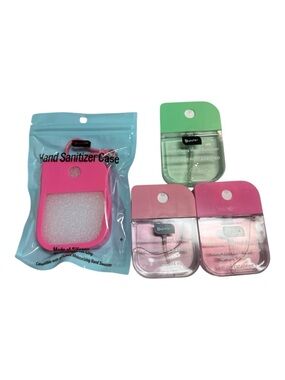 b.pure Hand Sanitizer Set w/ Silicone Case 3 Pack Cucumber Mint Watermelon NWT